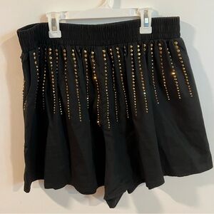 Queen of sparkles gold burst bubble shorts